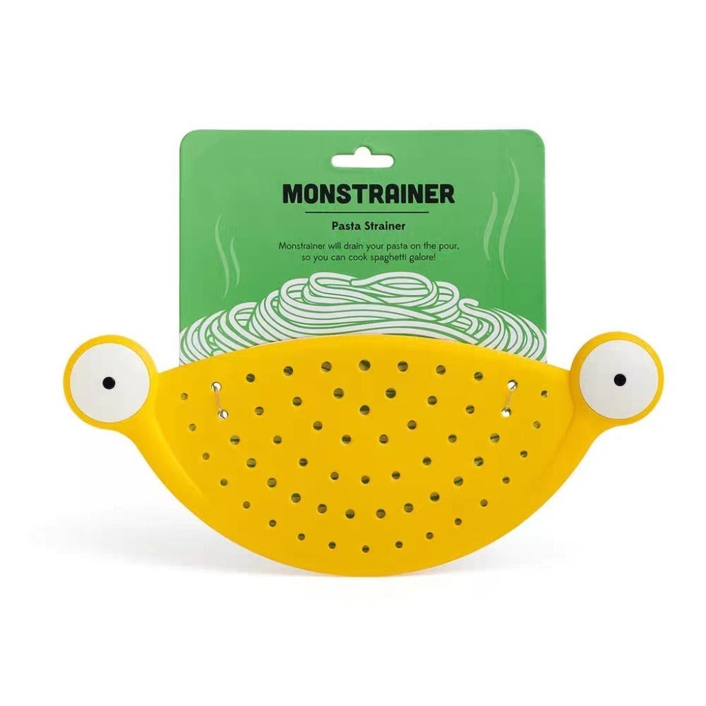 Monster heat-resistant water filter with large eyes monster drainage baffle cute and creative pasta screen