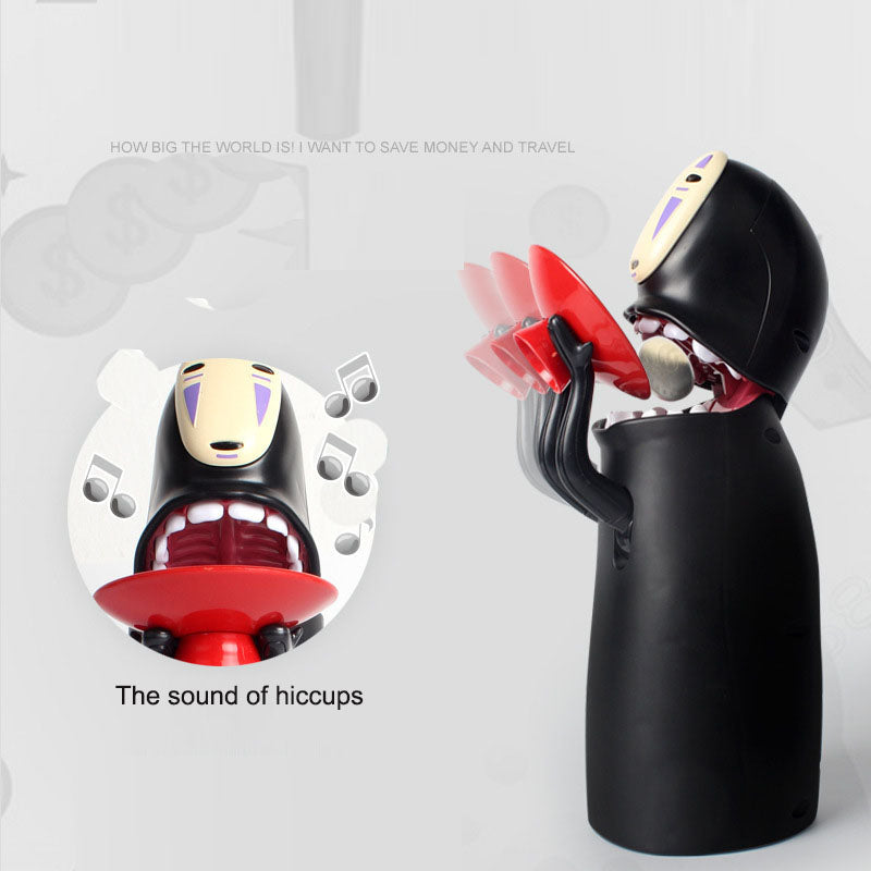 Faceless male piggy bank creative Tiktok girl of the same style Qianyuqianshui electric coin piggy bank