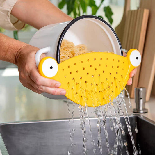 Monster heat-resistant water filter with large eyes monster drainage baffle cute and creative pasta screen