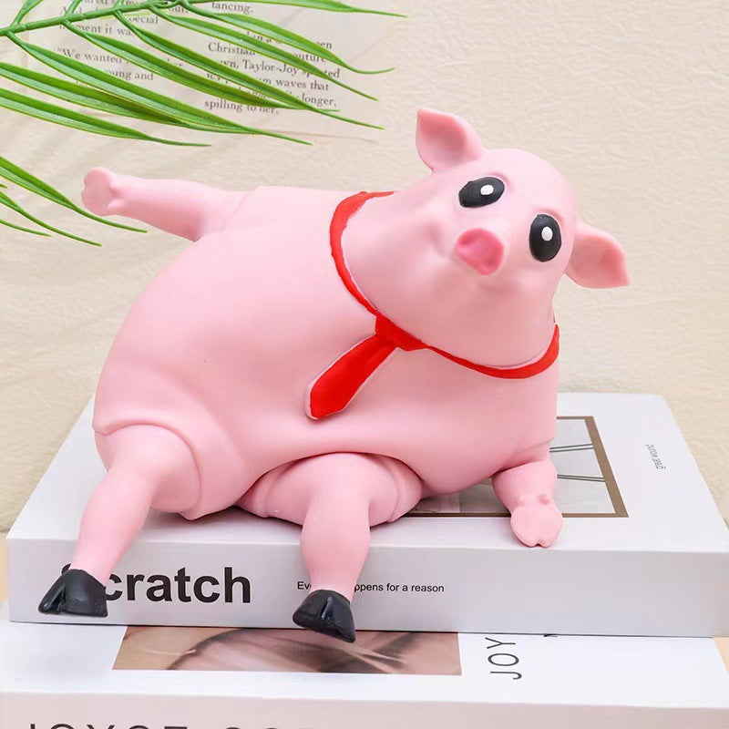 Cartoon Cute Pink Lala Pig Toy Ventilate Pig Trick Pinch Music Stress Relief Toy