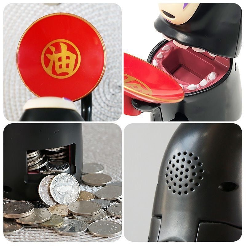 Faceless male piggy bank creative Tiktok girl of the same style Qianyuqianshui electric coin piggy bank